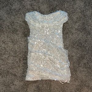 Meshki Nala Strapless Sequin Mini Dress - White